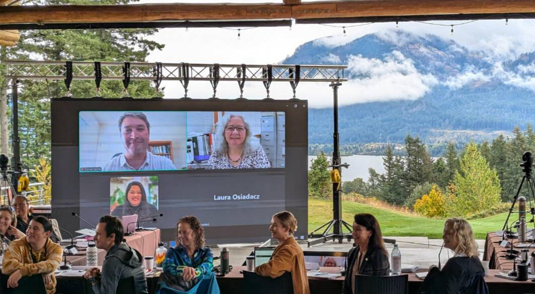 Hybrid medical conference with remote speakers